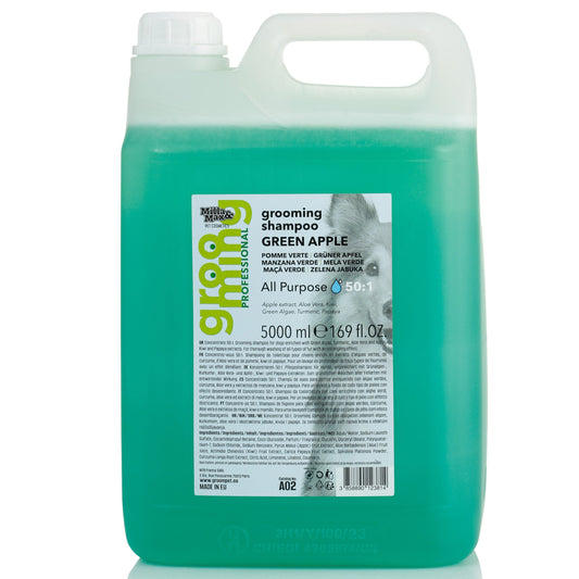 Grooming Shampoo 5L Green Apple 50:1 Concentrated